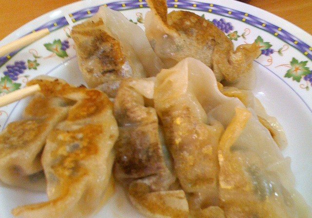 oct2111lanzhou.jpg Best Fried Dumpling: Lan Zhou Hand-Pulled Noodle. Yes, we also love their hand-pulled noodle soup. But the fried Fujianese-style dumplings were the first thing we ever tasted at this East Broadway hole-in-the-wall, and we remain smitten. Forget the doughy, deep-fried monstrosities at your average takeout joint. The triangular pork-and-chive dumplings get packed tight into an enormous pan, so the bottom of the paper-thin wrapping gets bulk of the oil, allowing the top to stay tender and pliant. Slather them with the house-made sweet-soy-and-garlic sauce and commence shoveling. 144 East Broadway // (212) 566-6933