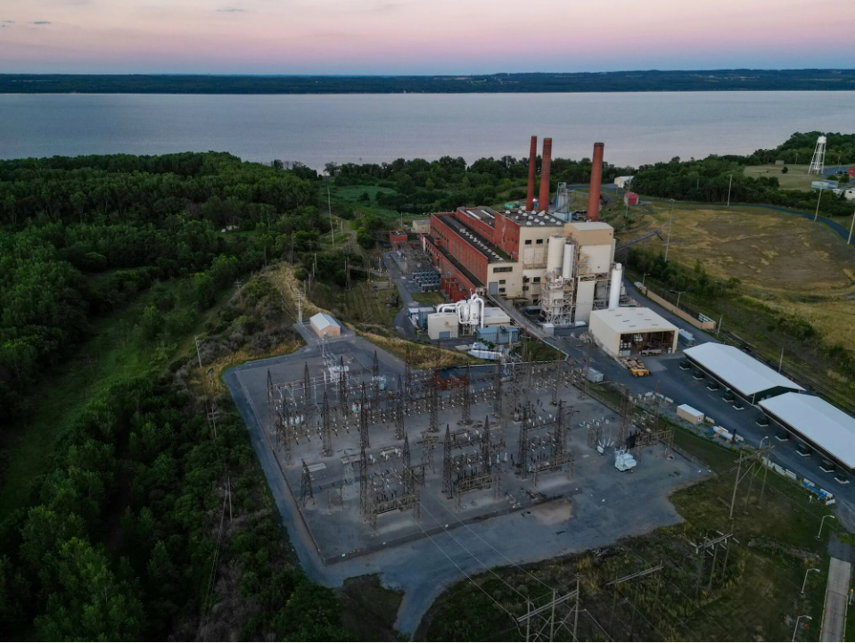 A power plant on Seneca Lake.