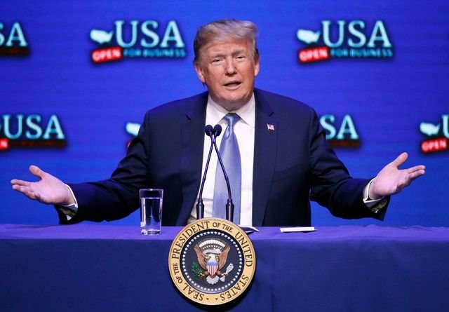 The president in Las Vegas