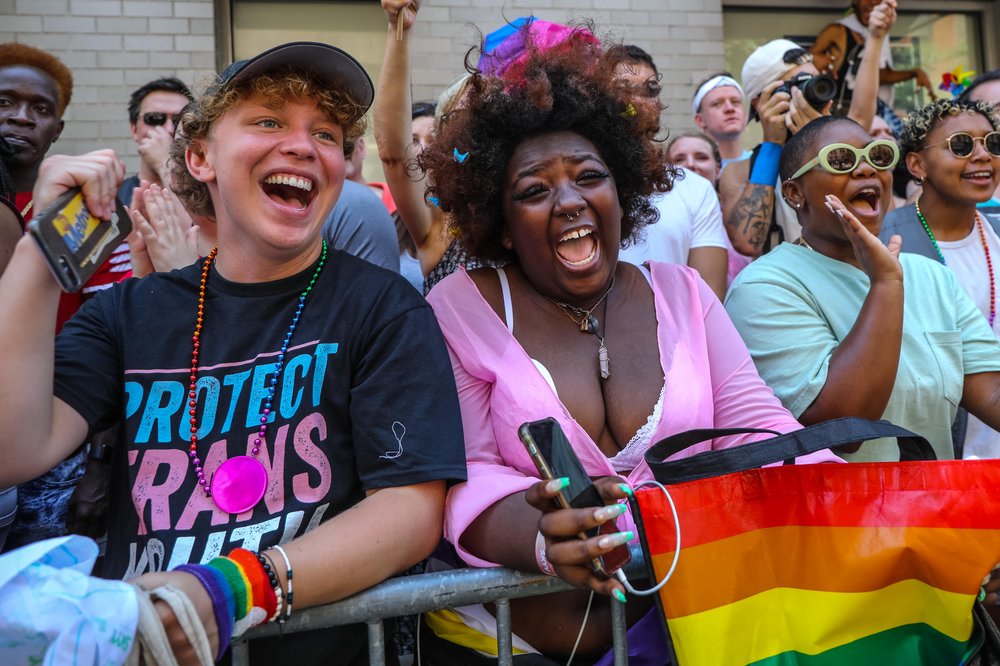 A photo of marchers from Pride Parade 2022