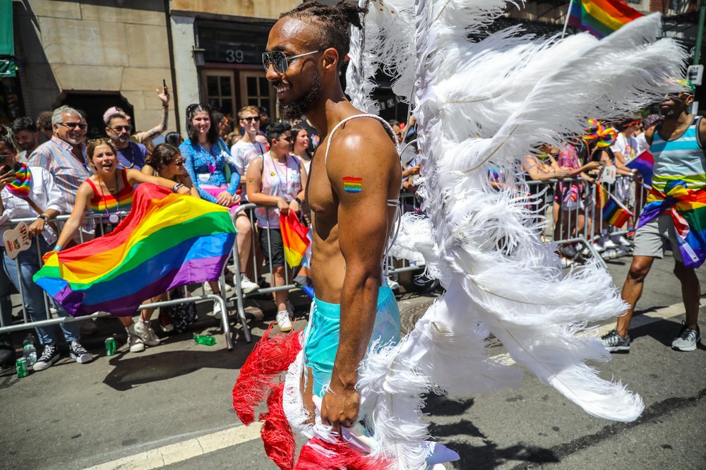 pride-220.jpg A photo of marchers in Pride Parade 2022