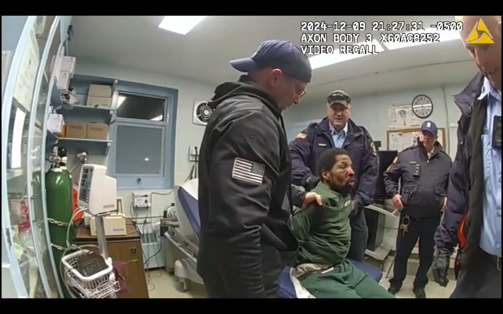 Body camera footage showing Robert Brooks