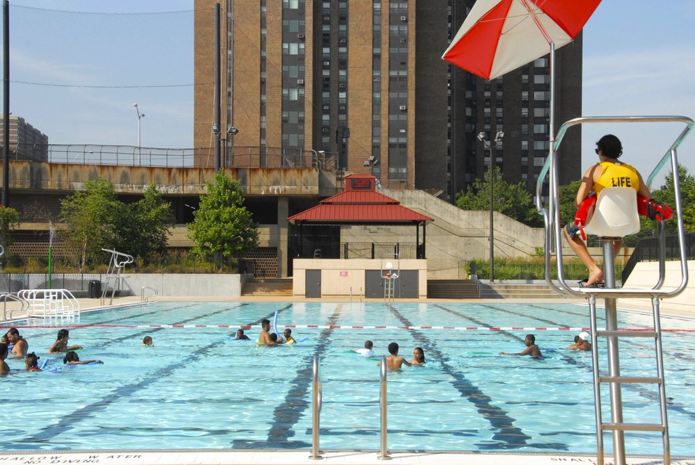 A view of the pool at Roberto Clemente State Park.