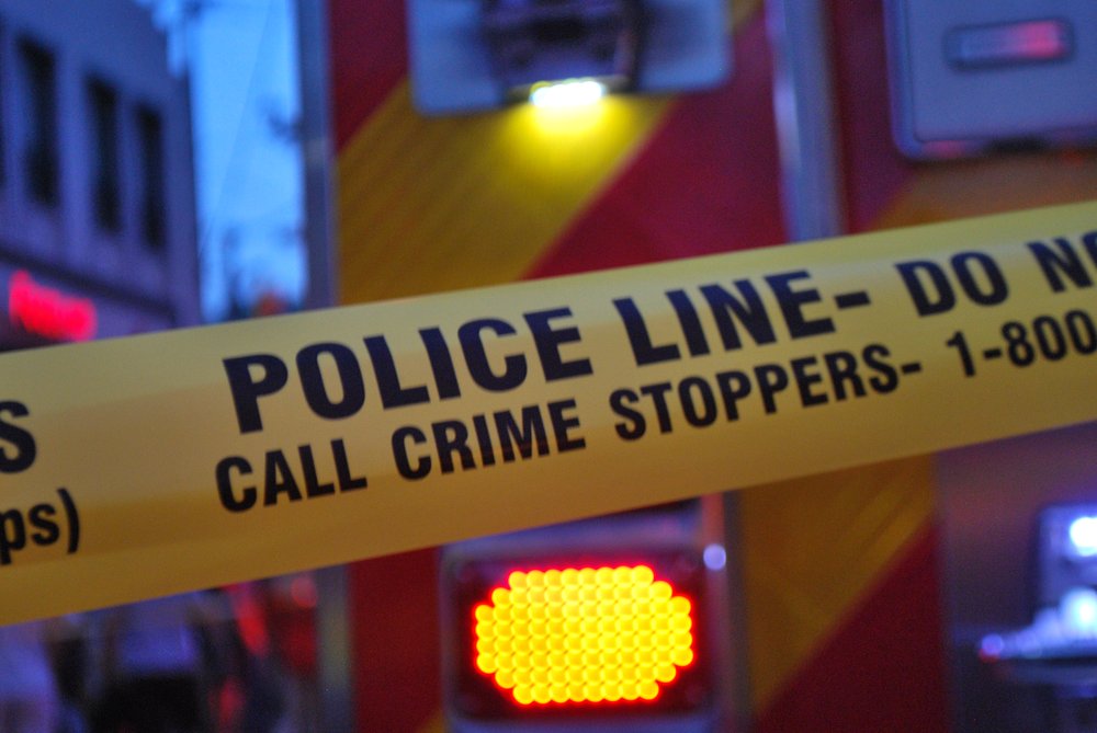 NYC street scene with police tape
