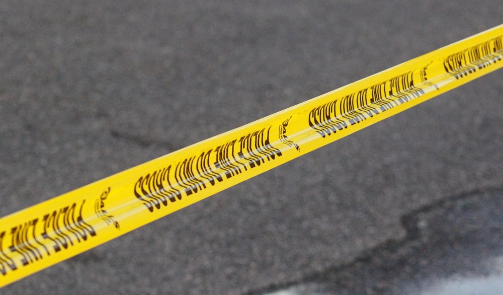 Crime scene tape.