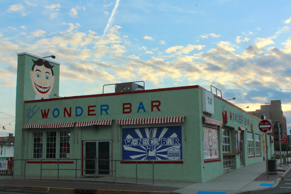 a picture of a bar on the boardwalk