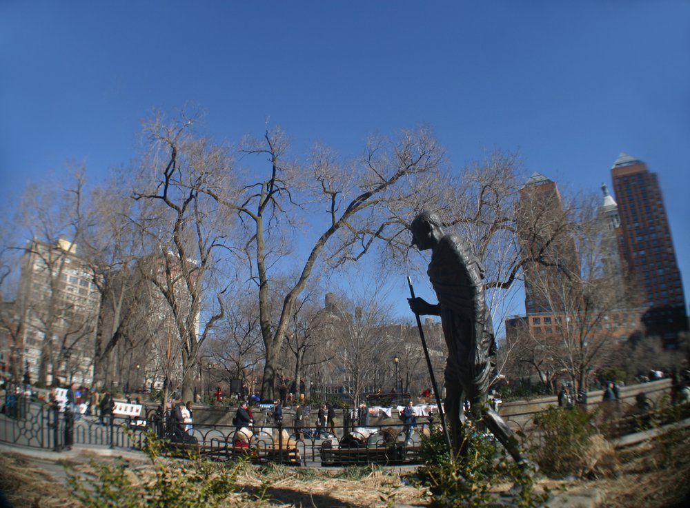 Gandhi statue in Union Square