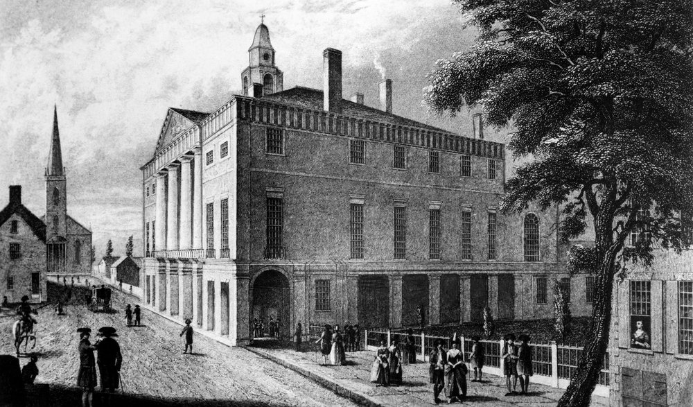 The first Federal Hall at 26 Wall Street
