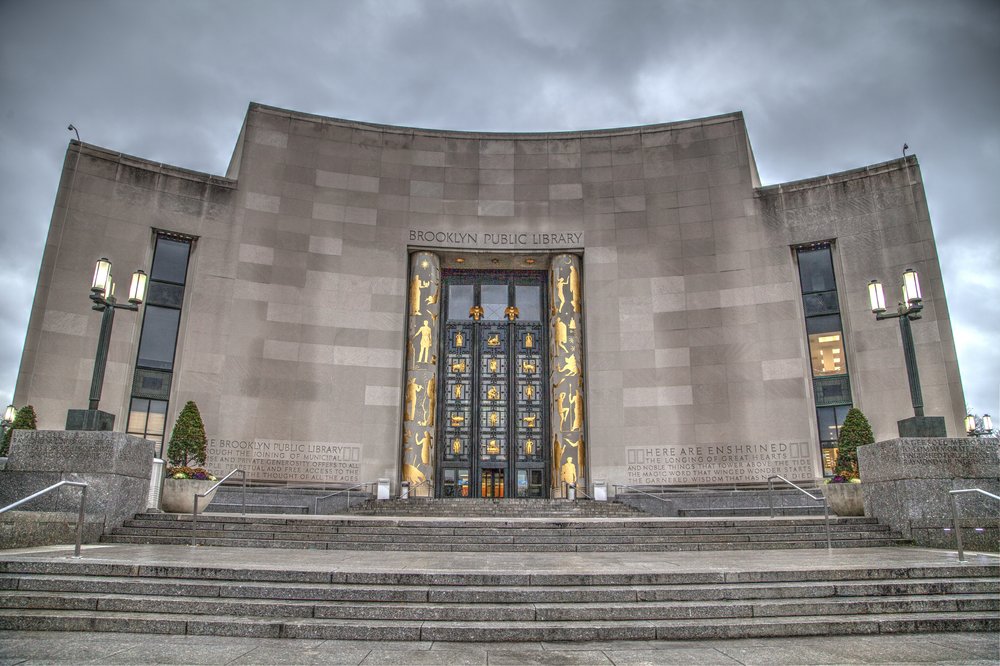 a picture of the Brooklyn Public Library main branch