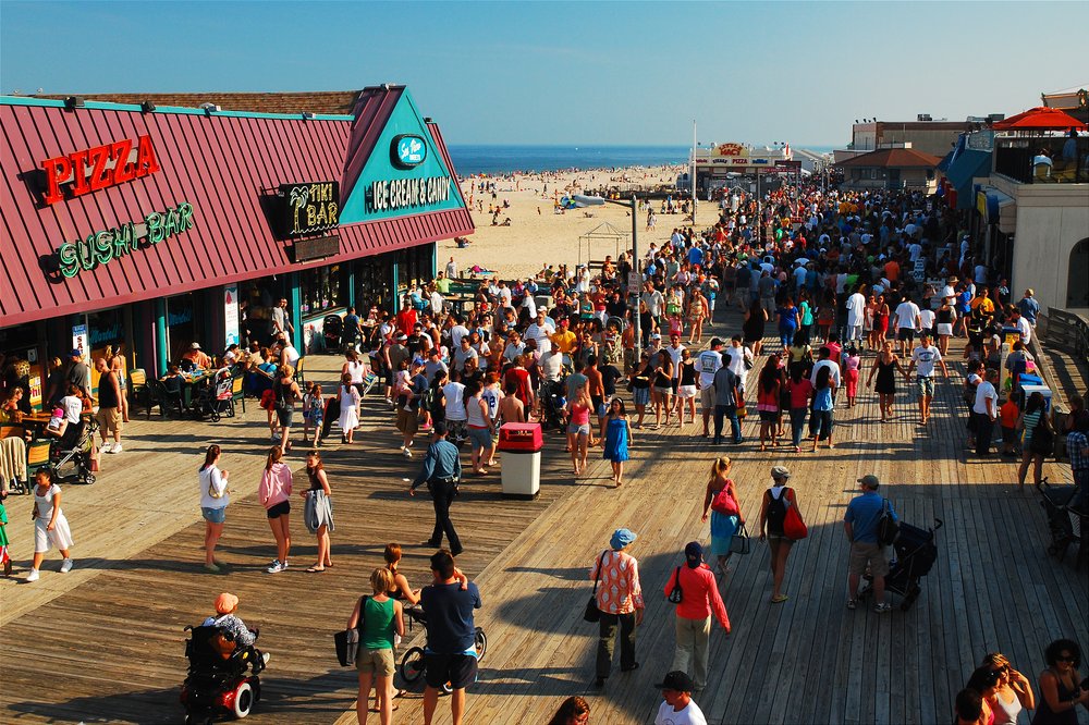 A scene from a local boardwalk