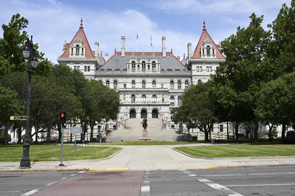 The New York state Capitol.