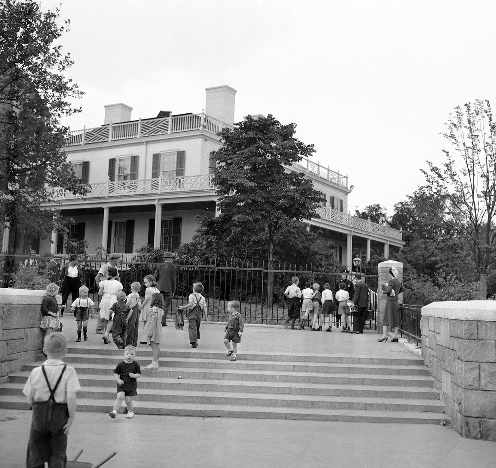 Mayor Fiorello LaGuardia's new home, Gracie Mansion, 1942.