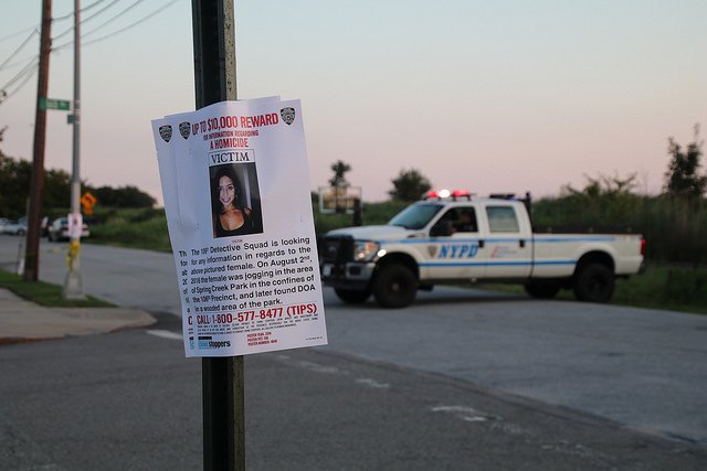 spc8.jpg A poster seeking information in the 2016 killing of Karina Vetrano.