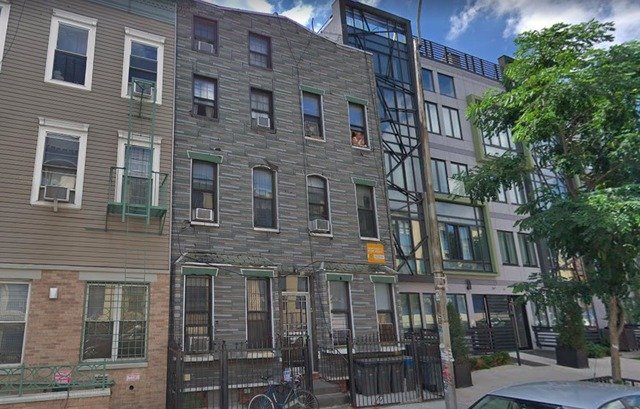 The Santiago family home in Bushwick, where police allegedly confiscated a memorial urn last year.