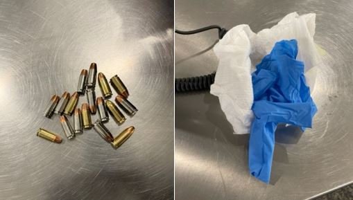 Officers unwrapped 17 bullets that had been "artfully concealed" inside the otherwise clean disposable baby diaper.