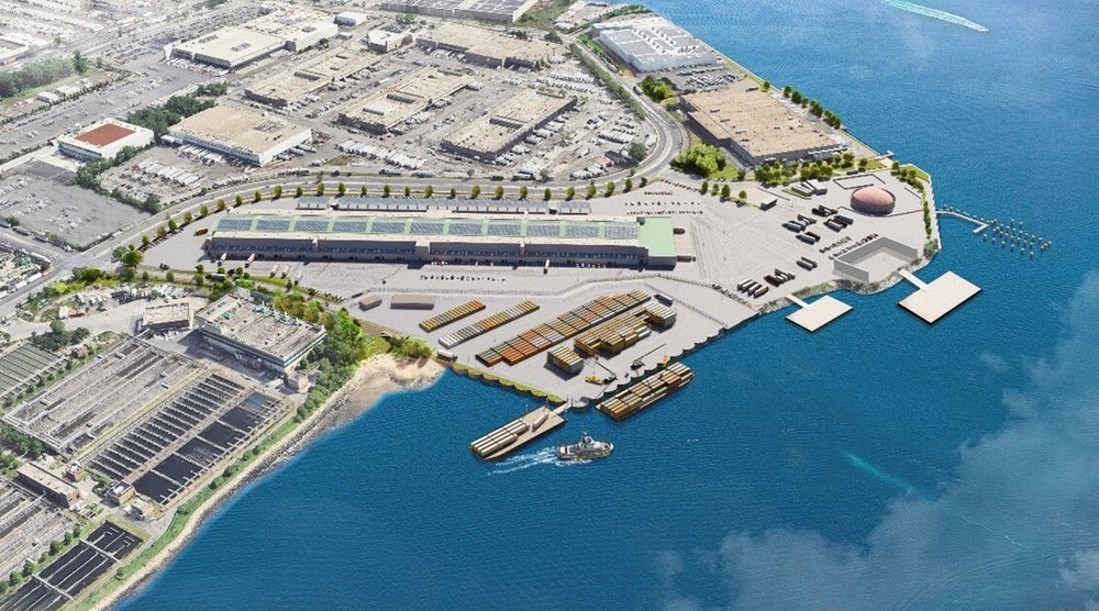 City officials unveiled plans for a new Hunts Point Marine Terminal on June 9, 2025.