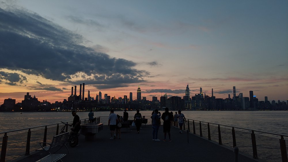 The Williamsburg Waterfront at sunset
