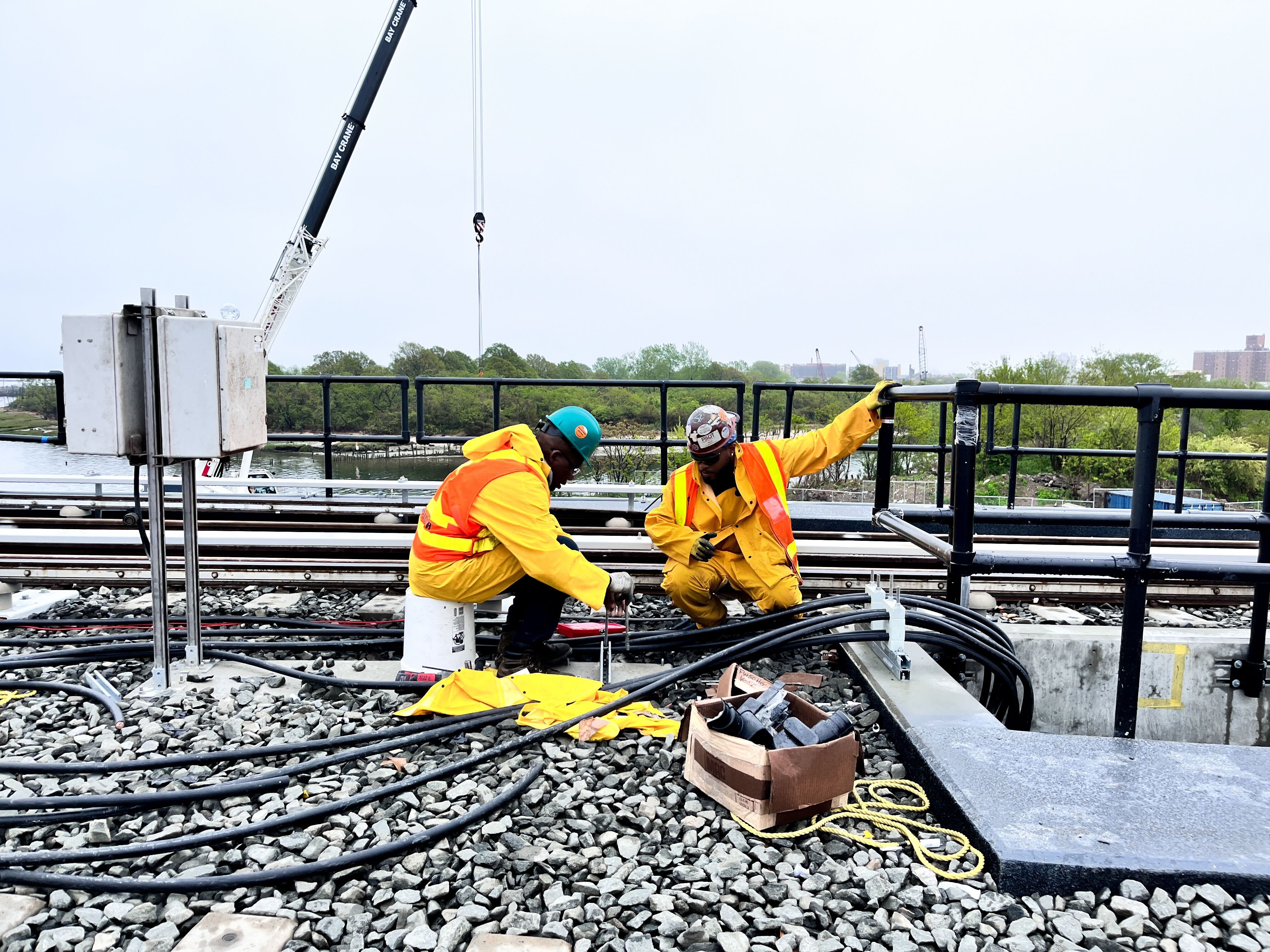 Wave barriers, a debris shield and cushioned tracks: Rockaway A train gets a new life