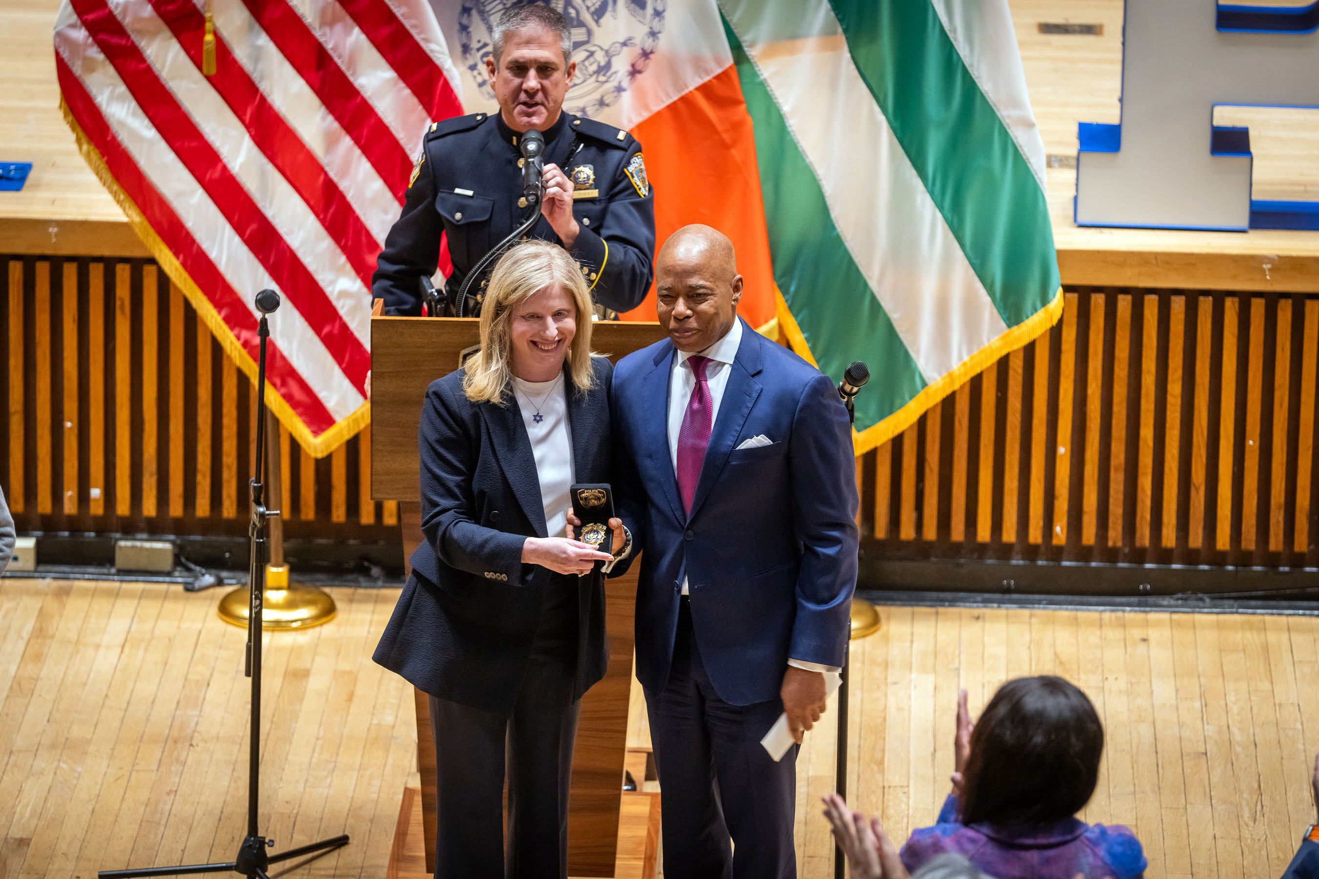 Mayor Adams takes swipe at rival as NYPD reports crime continues to fall