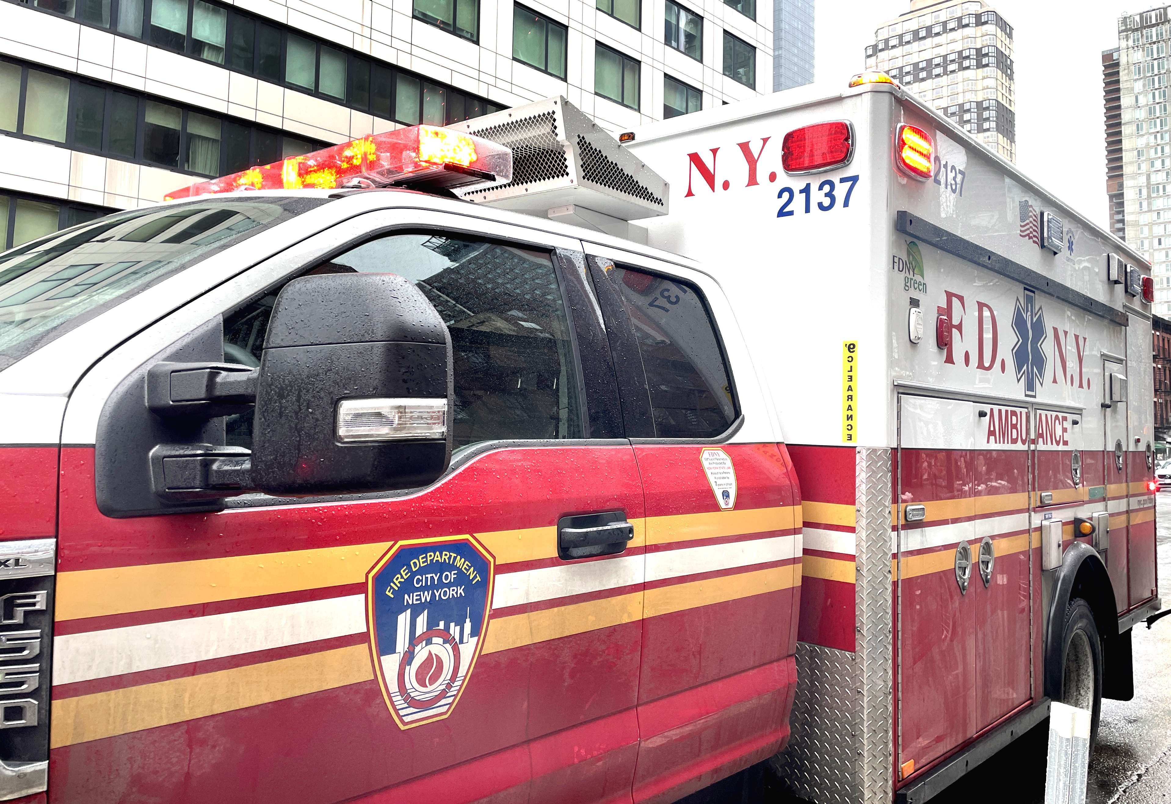 A stock image of an FDNY ambulance