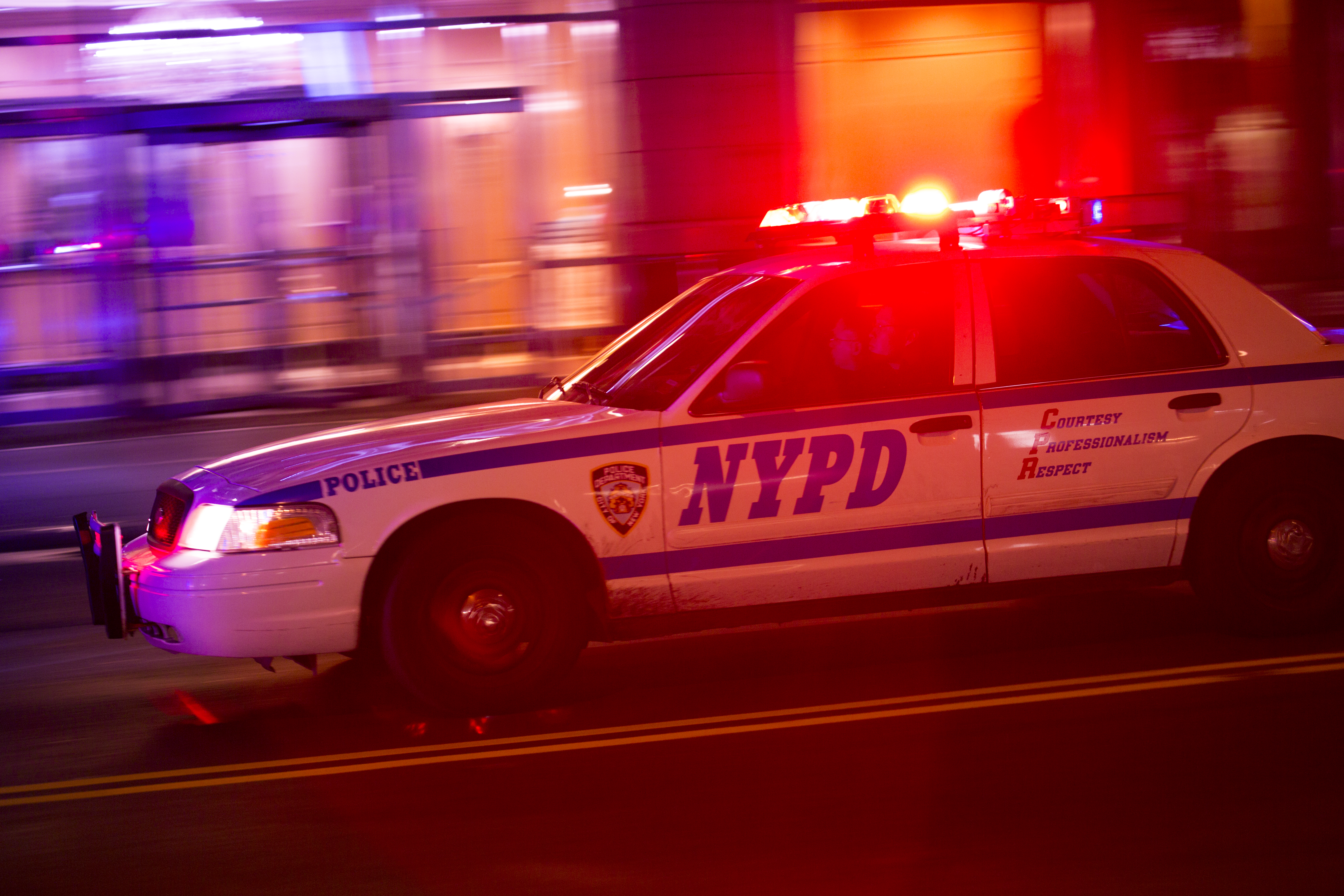 An NYPD vehicle