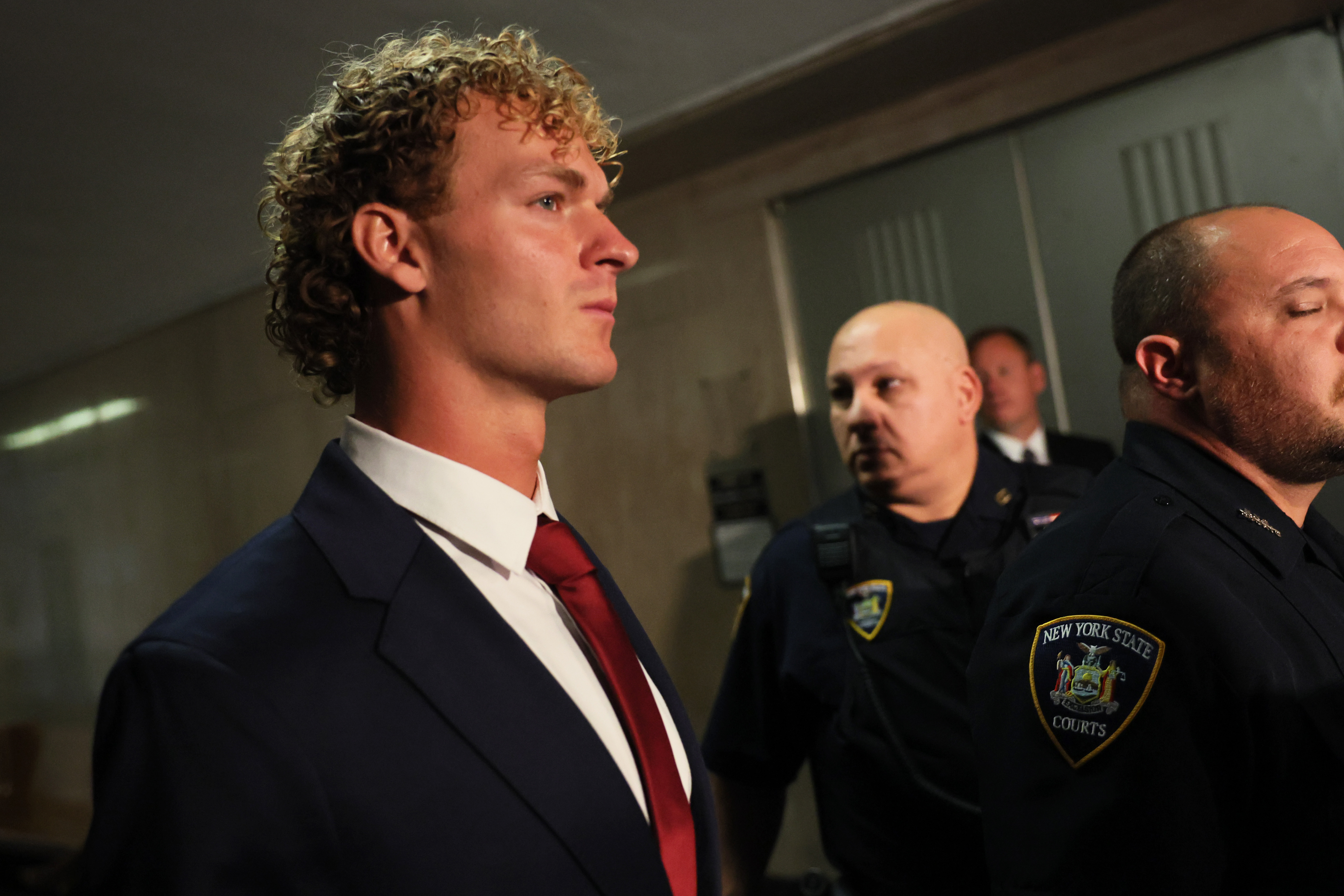 Daniel Penny leaves the courtroom after an arraignment hearing at NYS Supreme Court last year.