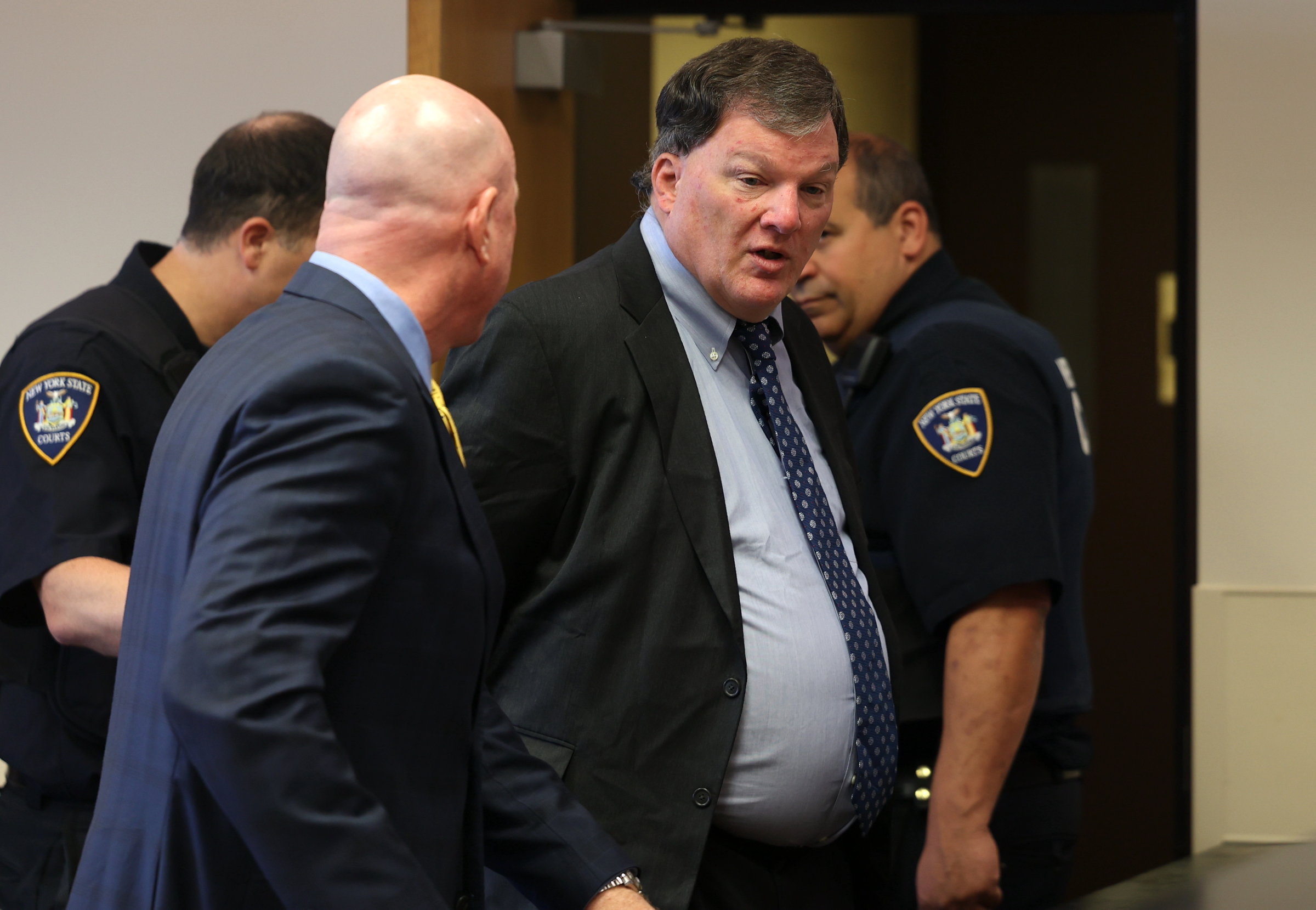 Accused Gilgo Beach serial killer Rex Heuermann appears in Suffolk County Court on Oct. 16, 2024.