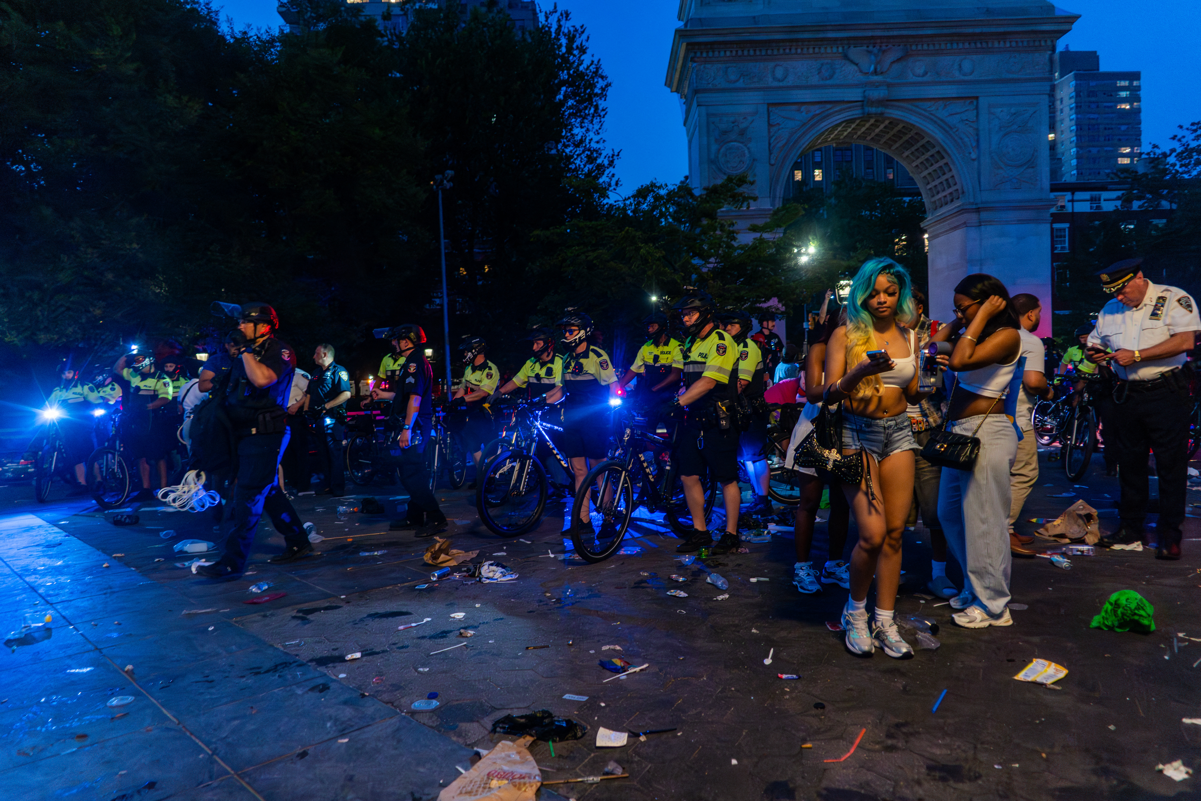 Shooting by historic Stonewall Inn, stampede in Washington Square Park on day of NYC Pride
