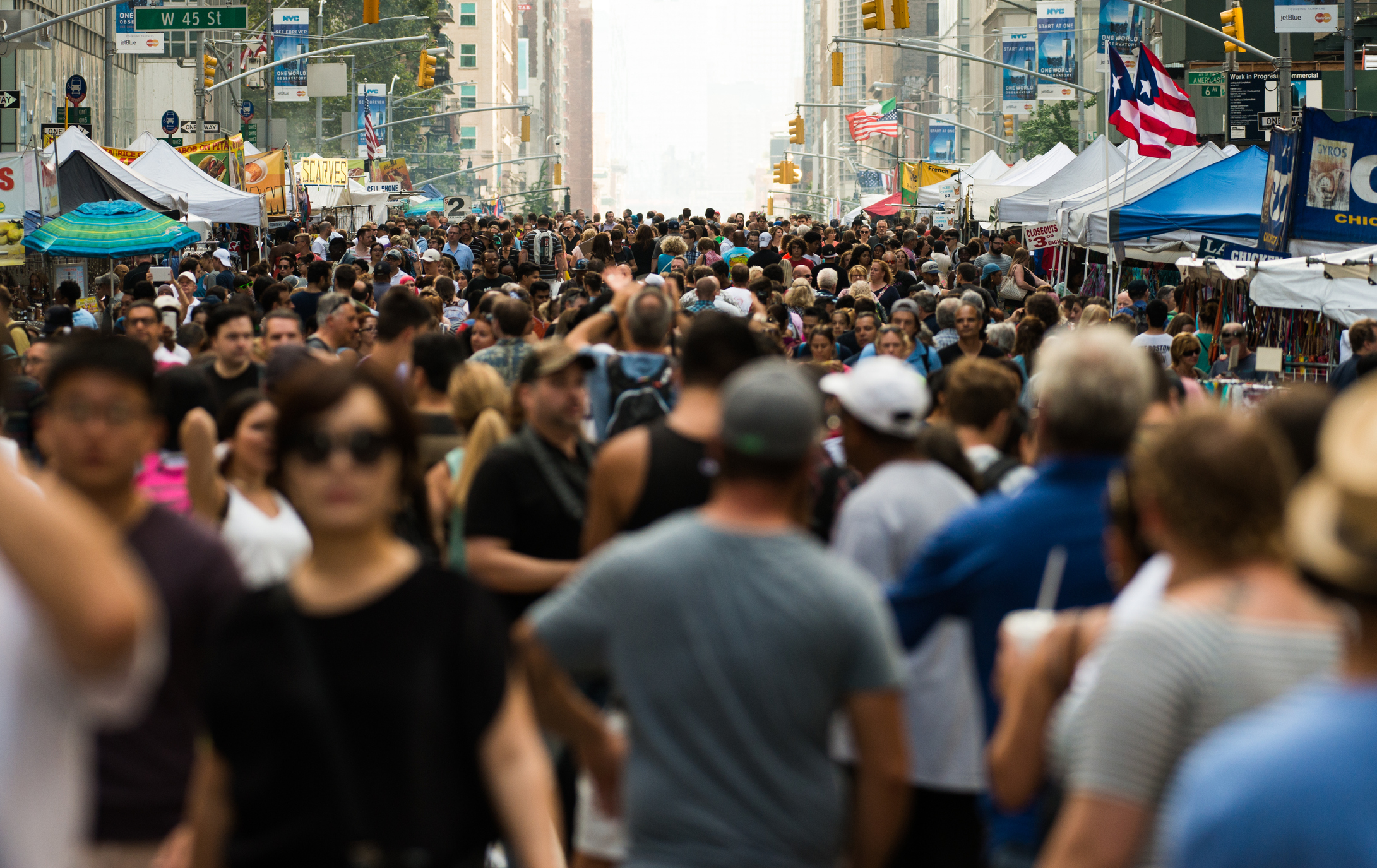 Street scene in New York City.