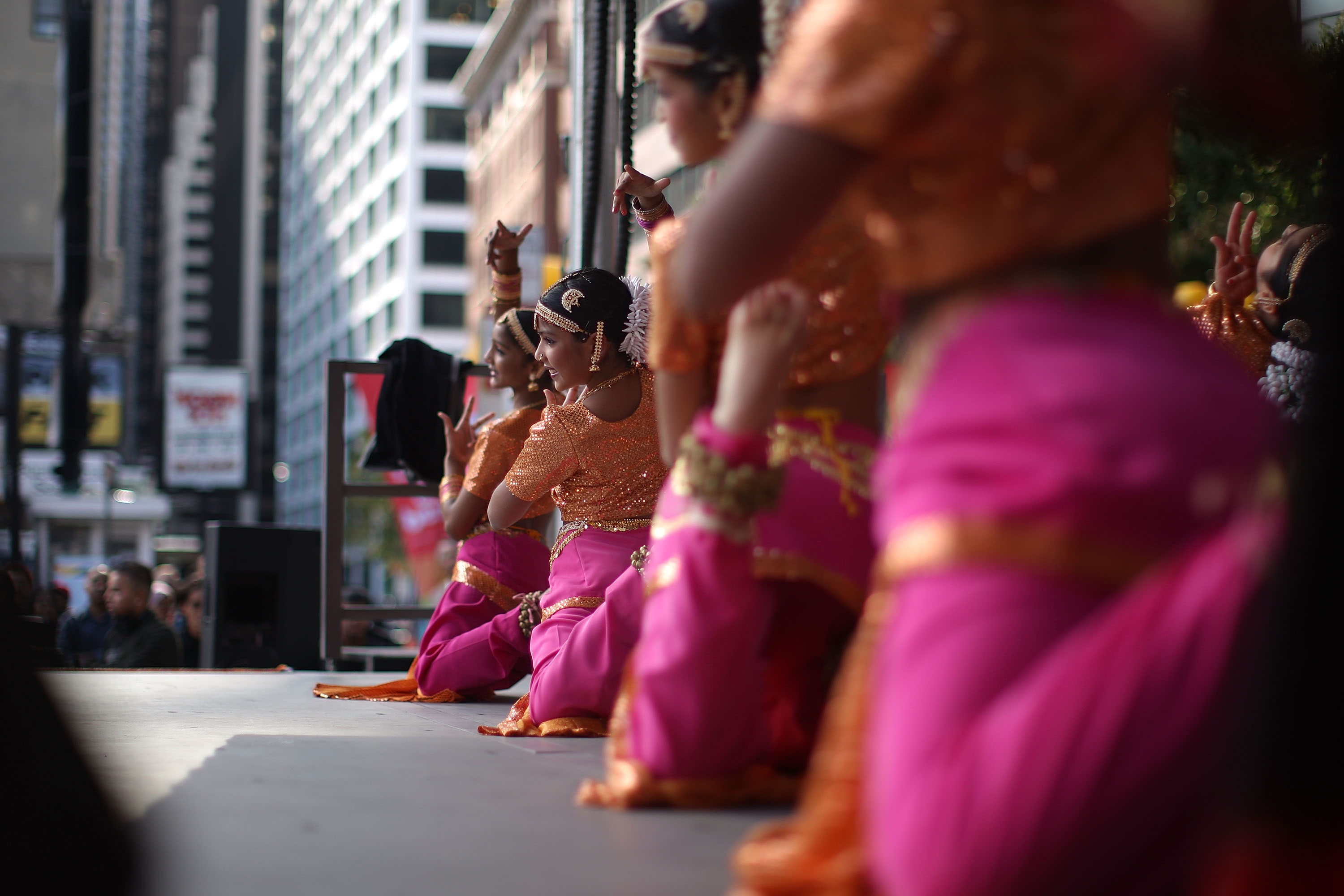 A traditional Indian dance is performed during Deepavali, the "Festival of Lights" celebration Oct. 14, 2007 in New York City.