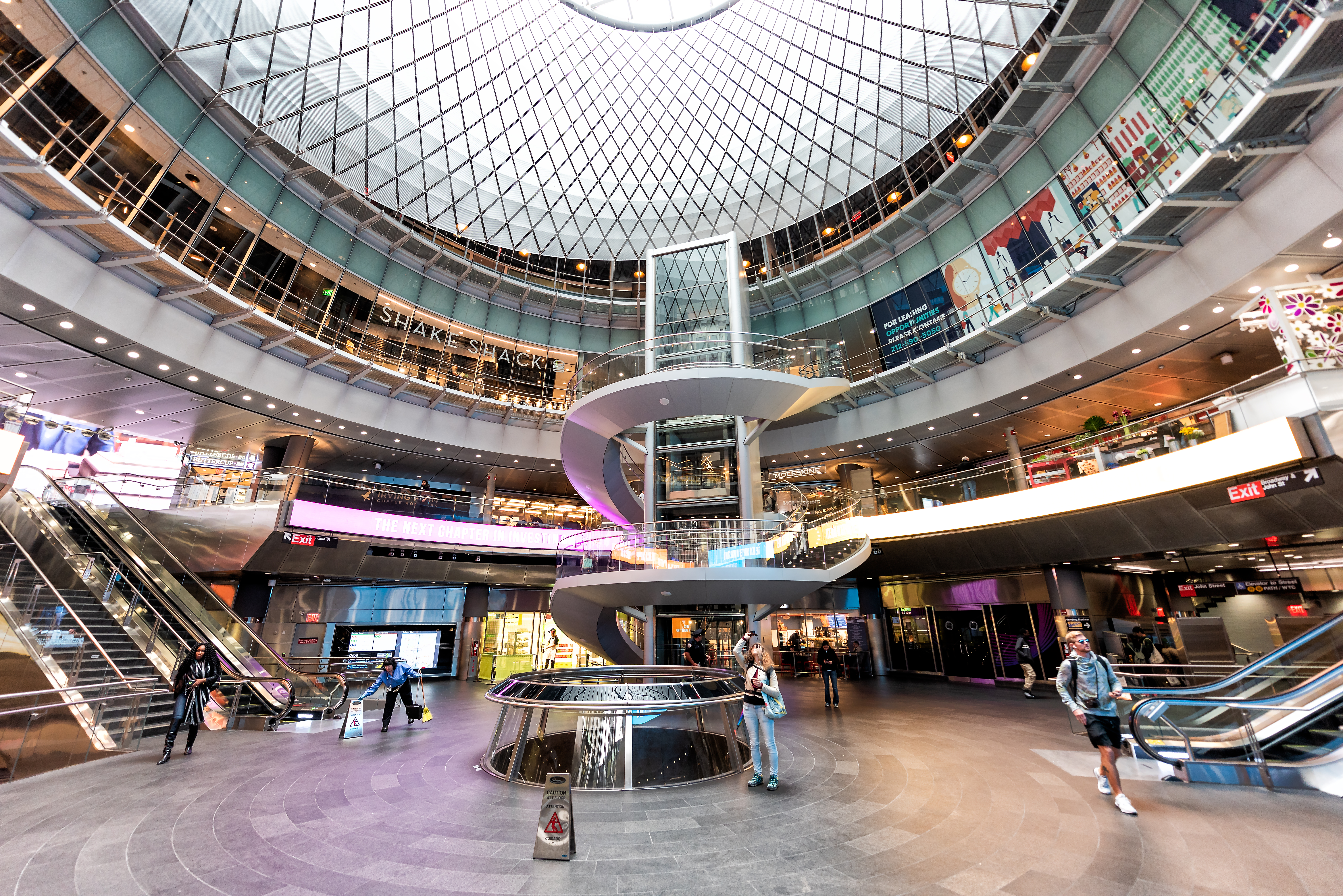 Fulton Center subway mall.