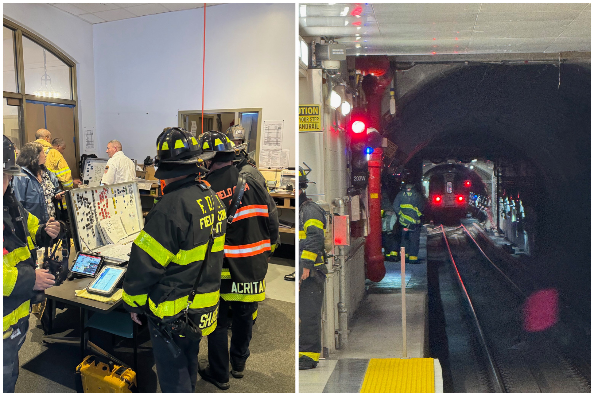 FDNY officials respond to reports of smoke on Tuesday, June 10, 2025.