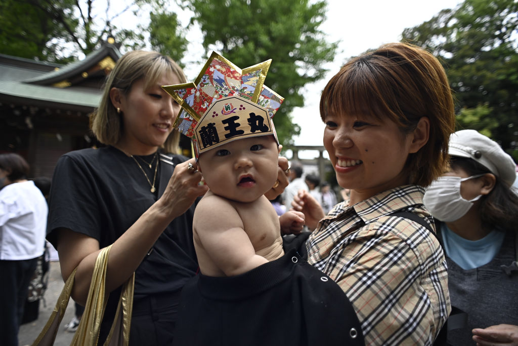 a baby in Tokyo