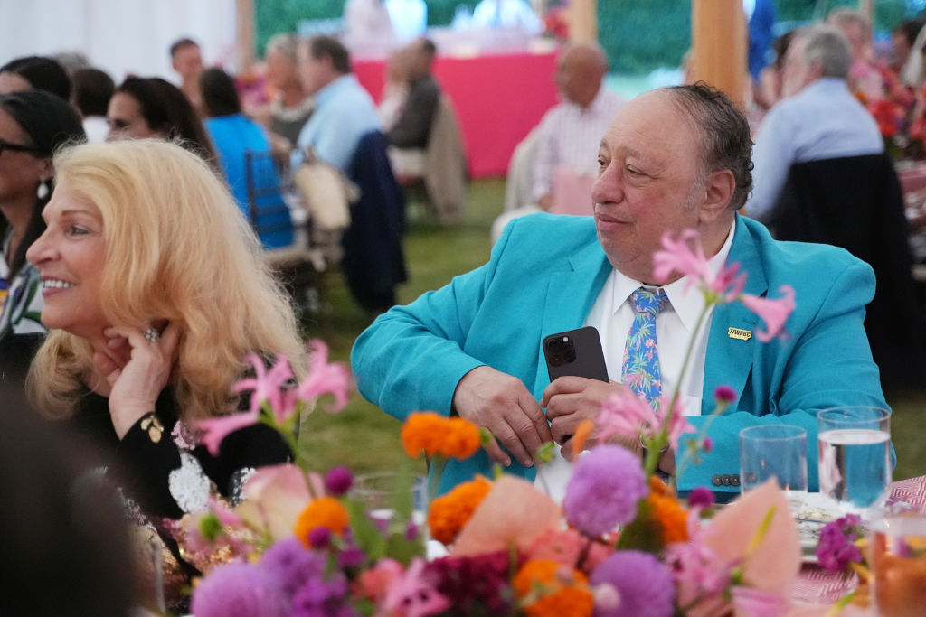 John Catsimatidis at a party in the Hamptons