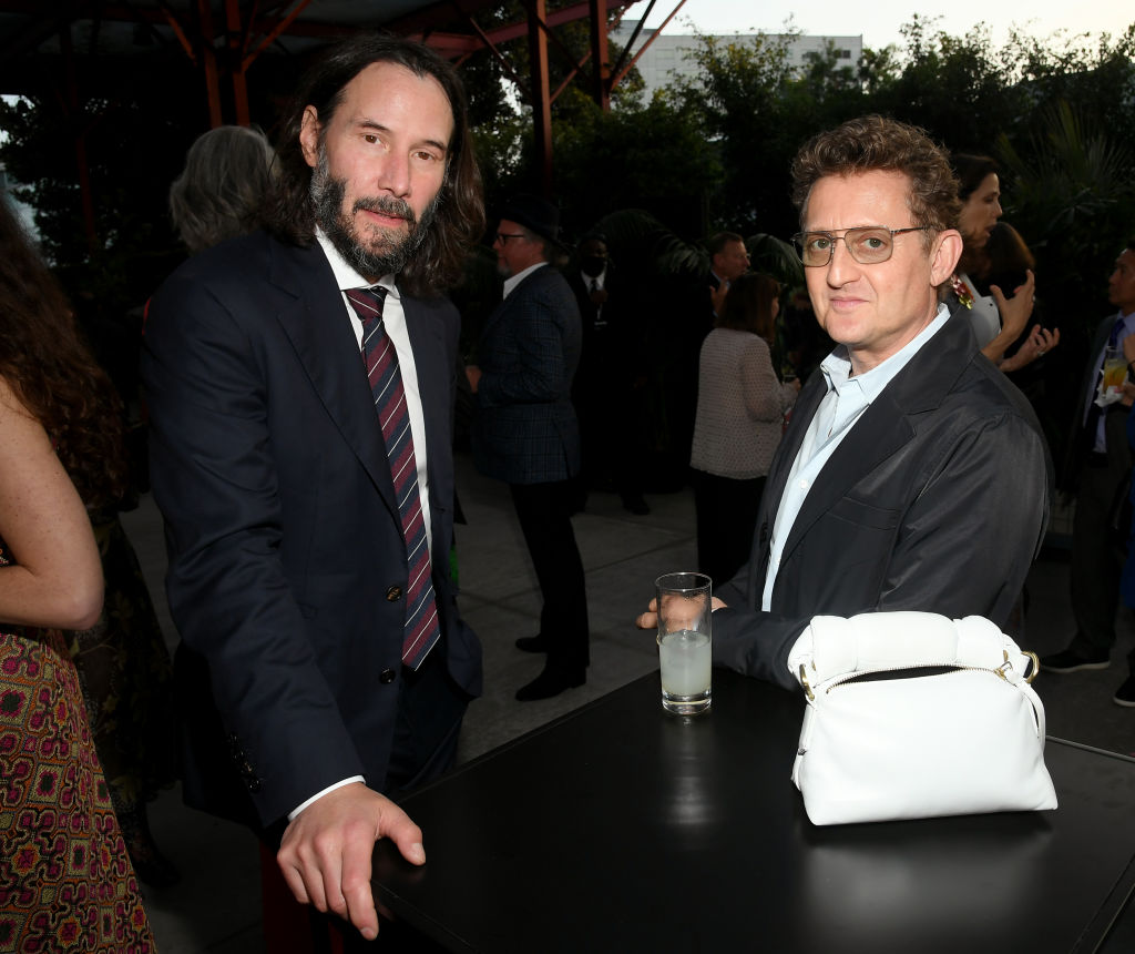 Keanu Reeves and Alex Winter posing at an event in 2022