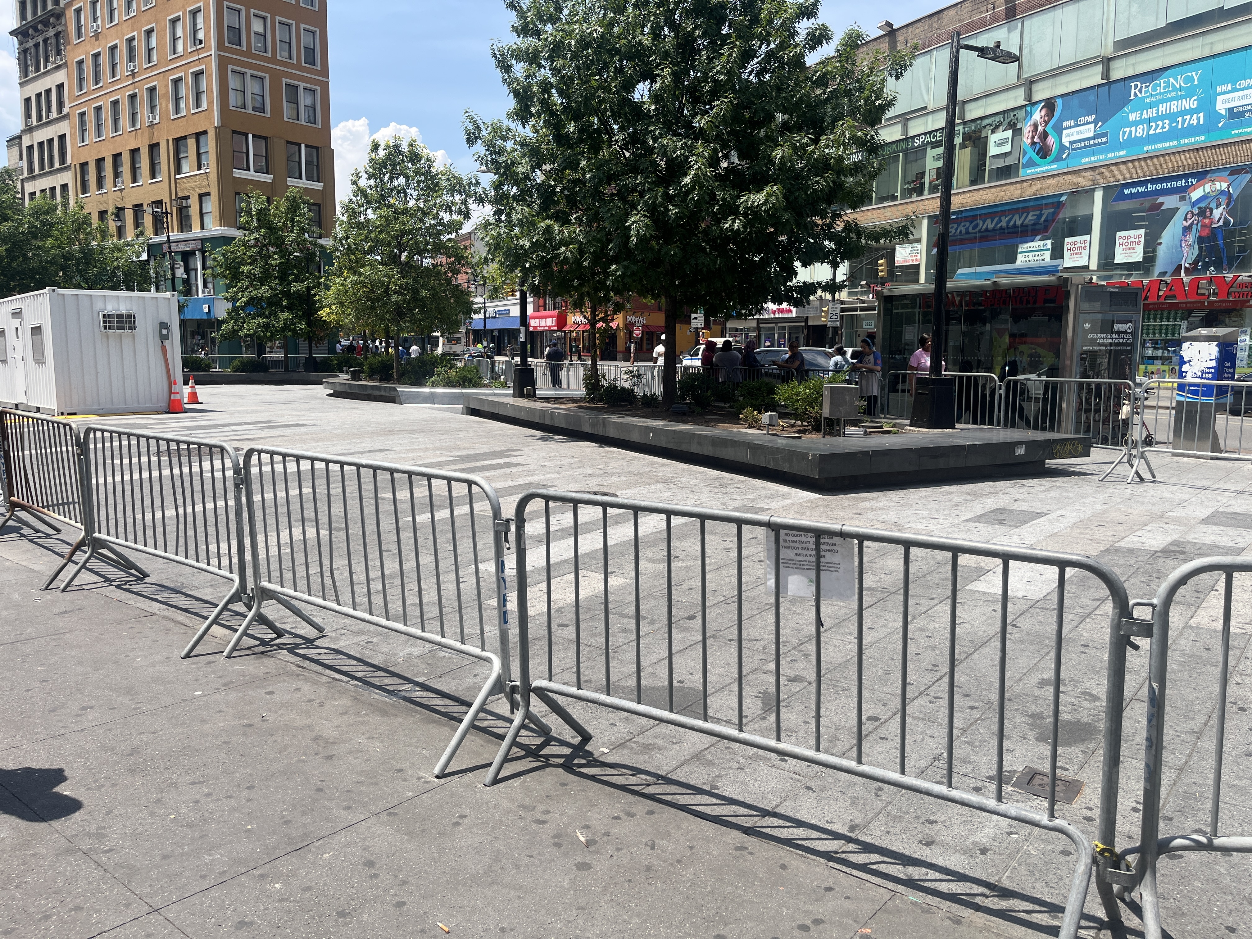 Adams Cleans Up Bronx’s Hub, but Drug Scene and Homeless Shuffle Remain Nearby