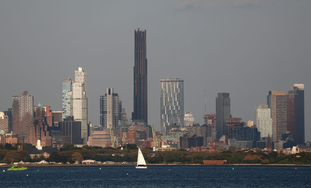 the Brooklyn Tower, seen from the harbor